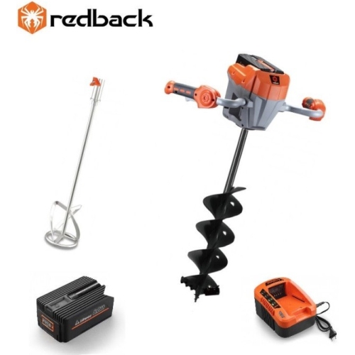 Redback Pachet E808T+E805C+E806C+EP60+EC50 Cap motor antrenare, paleta 120mm, burghiu 150mm, acumulator 40V/6Ah, incarcator 40V/5A