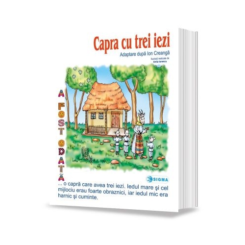 Capra cu trei iezi (Carte uriasa) - Adaptare dupa Ion Creanga, Editura Sigma, Povesti pentru copii, Carti educative