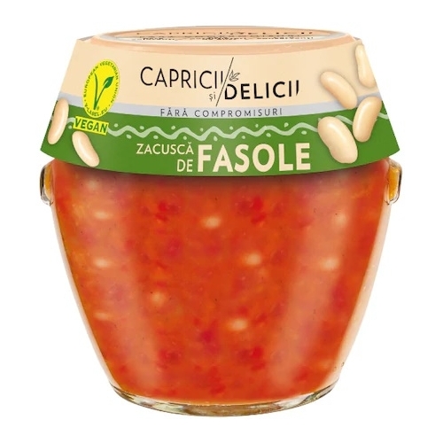 Capricii si delicii Zacusca de fasole, 550 g