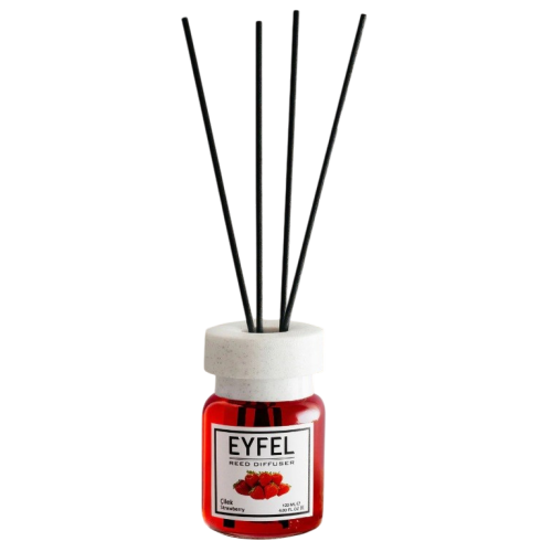 Odorizant camera cu betisoare aroma de CAPSUNI 120 ml, Eyfel 