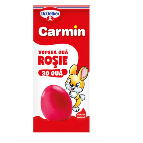 Vopsea oua rosie, 30 oua, Dr. Oetker Carmin	