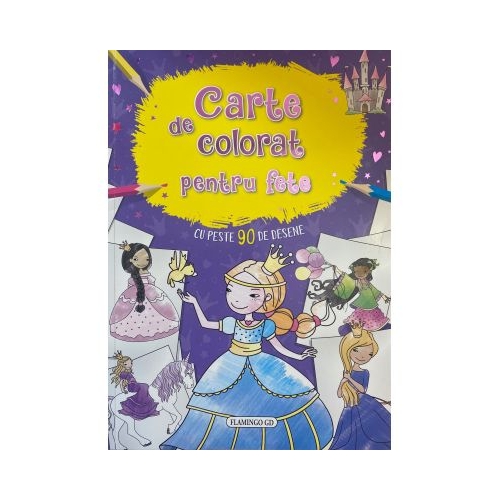 Carte de colorat pentru fete