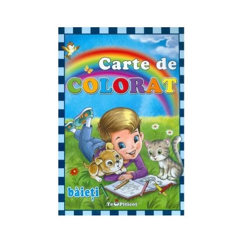 Carte de colorat. Baieti