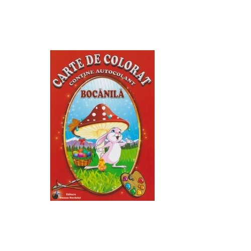 Carte de colorat. Bocanila. Contine autocolant