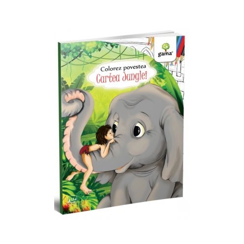 Cartea Junglei. Colorez povestea