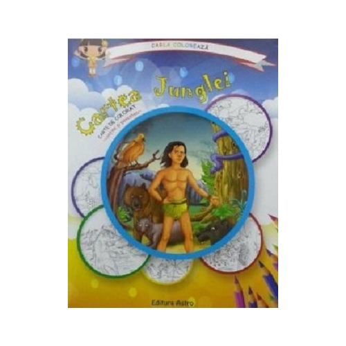 Cartea junglei: carte de colorat + poveste. Carla coloreaza. Volum publicat de editura Astro
