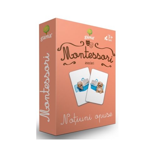 Carti de joc Montessori. Notiuni opuse Carti pentru copii Gama grupdzc