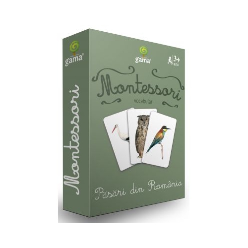 Carti de joc Montessori. Pasari din Romania Carti pentru copii Gama grupdzc