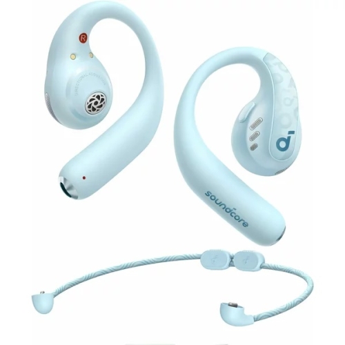 Casti True Wireless Anker SoundCore AeroFit Pro, IPX5, Autonomie 46H, LDAC, Bluetooth 5.3 Albastru