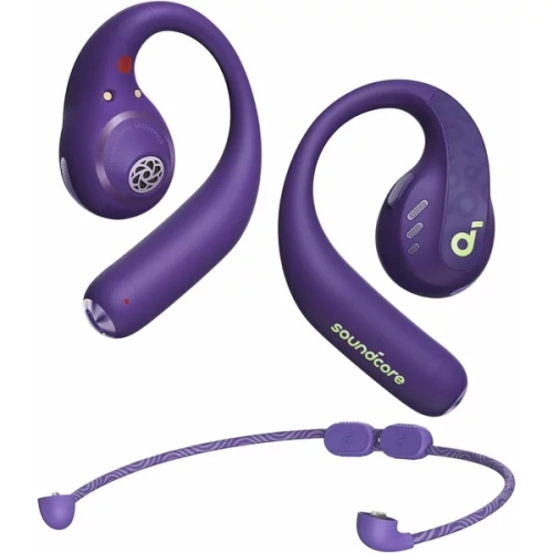 Casti True Wireless Anker SoundCore AeroFit Pro, IPX5, Autonomie 46H, LDAC, Bluetooth 5.3 Violet