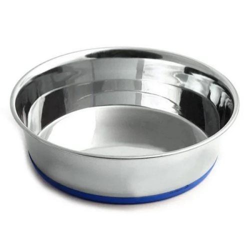 Castron Inox Baza Albastra 0,5 l 13 cm 4DOG