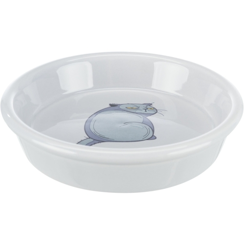 Trixie Castron Ceramic Pentru Pisici, 0.25 l/13 cm, Gri, 24652