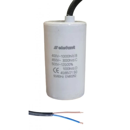CBB60 25µF 45*70 450V condensator cu fire