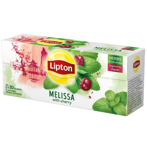 Ceai de Melissa si cirese 20 plicuri, Lipton Herbal
