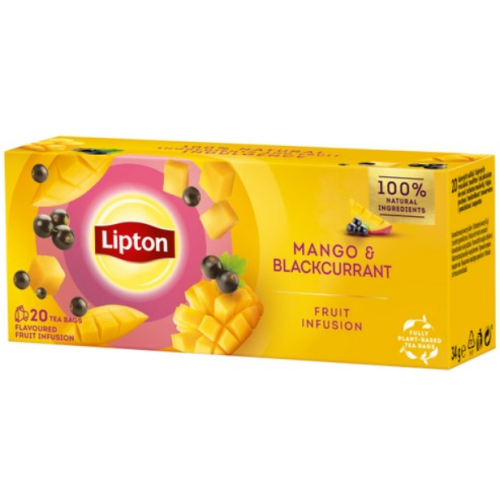 Ceai de mango si coacaze 20 plicuri, Lipton