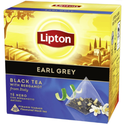 Ceai negru Earl Grey 20 plicuri, Lipton