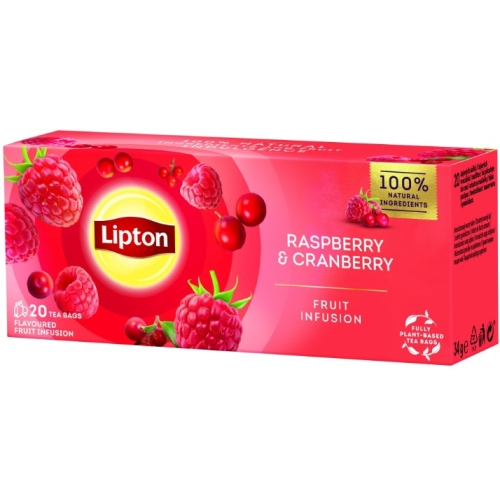 Ceai de zmeura si merisoare 20 plicuri, Lipton