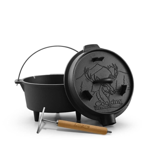 Ceaun din fonta pura 2in1, 7l, Heinner