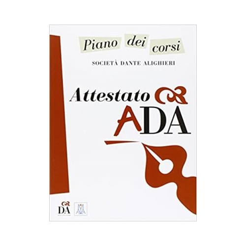 Attestato ADA (libro)/Certificat ADA (carte) - Società Dante Alighieri