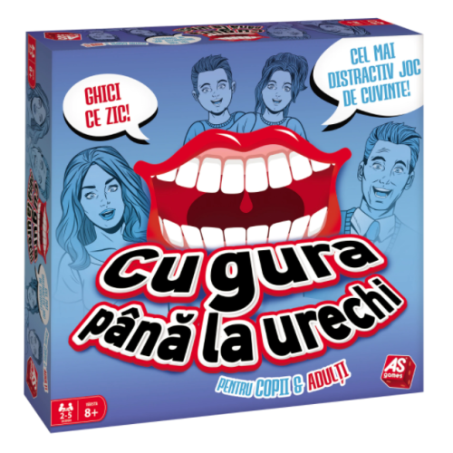Cu gura pana la urechi pentru copii & adulti 8+ Jocuri de societate pentru familie AS games grupdzc