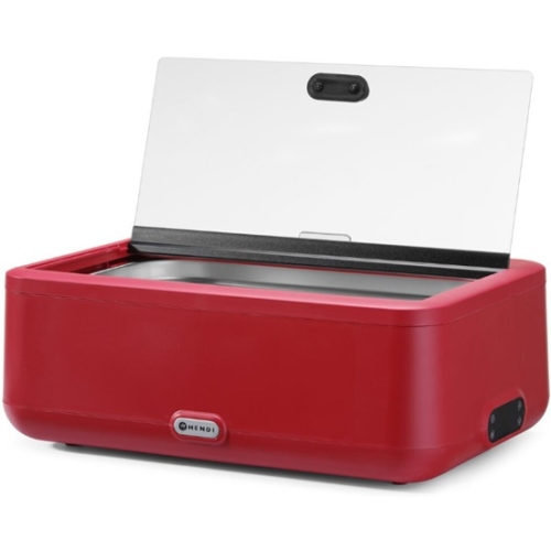 Chafing dish electric GN 1/1 HENDI UNIQ, Rosu, proiectat de Robert Bronwasser 220-240V/700W, 607x402x(H)250mm