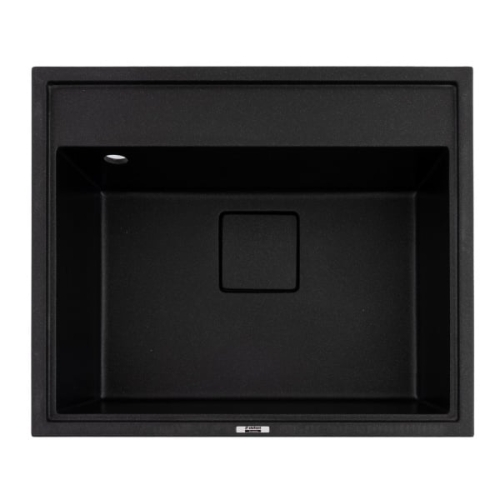 Chiuveta de bucatarie Elefant Premium SHERLIT, Negru metalic 600x500 mm