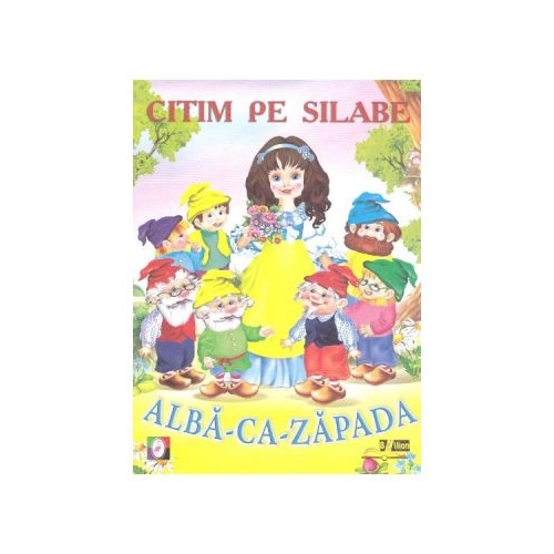 Citim pe silabe: Alba-ca-Zapada, editura Bibilion. Carti educative pentru copii
