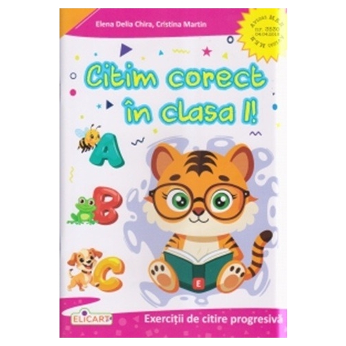 Invat sa citesc! (A) Clasa I. Caiet de lucru - Cristina Martin, Elicart, Auxiliare Clasa 1