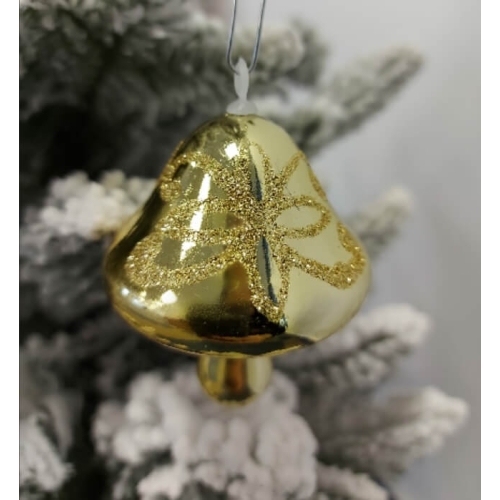 Prosper-Globuri-forma-ciuperci-auriu-plastic-set-6-buc-MH6