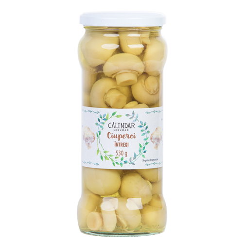Ciuperci intregi, 530 g Calindar Legumar, Alex Star