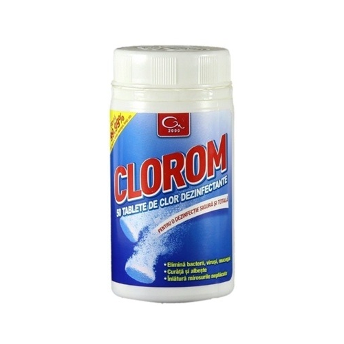 Clorom - Dezinfectant clorigen - 50 Tablete