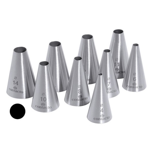 Set 9 duiuri rotunde, inox, dimensiuni 4-15mm