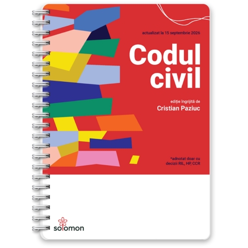 Codul civil actualizat la 15 septembrie 2026