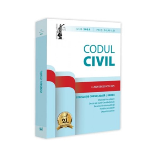 Codul civil iulie 2025 . Editie tiparita pe hartie alba - Dan Lupascu