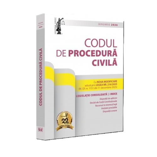 Codul de procedura civila: ianuarie 2026. Editie tiparita pe hartie alba - Dan Lupascu