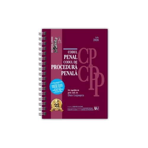 Codul penal si Codul de procedura penala Iulie 2026. Editie spiralata, tiparita pe hartie alba - Dan Lupascu