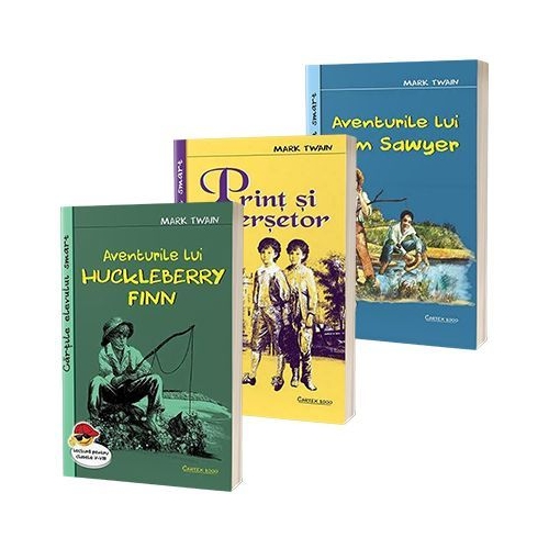 Pachet Mark Twain. Aventurile lui Huckleberry Finn, Print si cersetor, Aventurile lui Tom Sawyer
