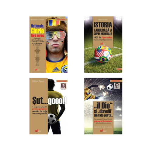 Colectia Legendele Arenei - Pachet 4 carti despre istoria fotbalului