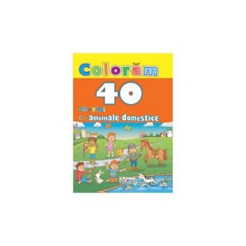 Coloram 40 imagini cu animale domestice