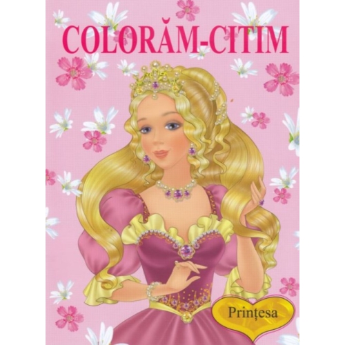 Coloram-citim: Printesa, editura Bibilion. Carti de colorat pentru copii