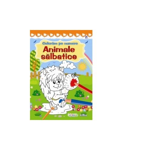 Coloram pe numere. Animale salbatice
