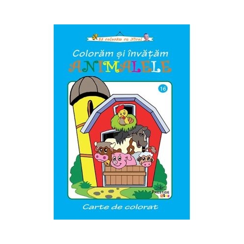 Coloram si invatam animalele - Colectia Sa coloram cu Nicol