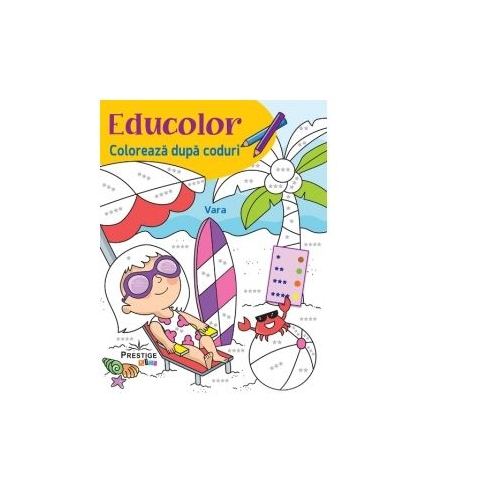 Coloreaza dupa coduri. Vara - Cecile Marbehant