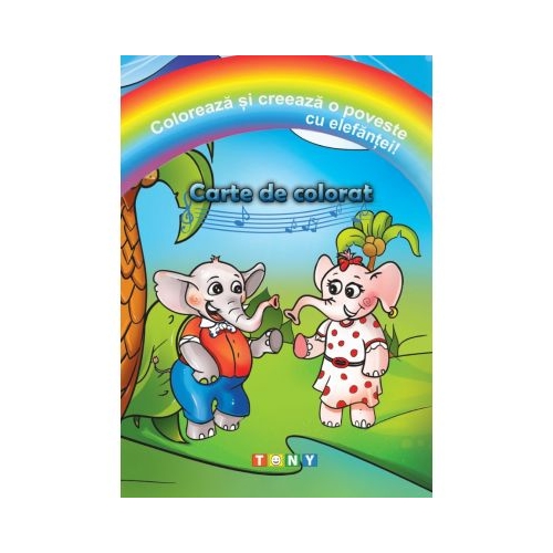 Coloreaza si creeaza o poveste cu elefantei!, editura Ars Libri