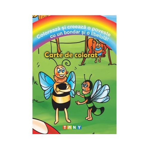 Coloreaza si creeaza o poveste cu un bondar si o libelula!, editura Ars Libri