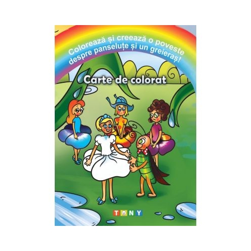 Coloreaza si creeaza o poveste despre panselute si un greieras!, editura Ars Libri
