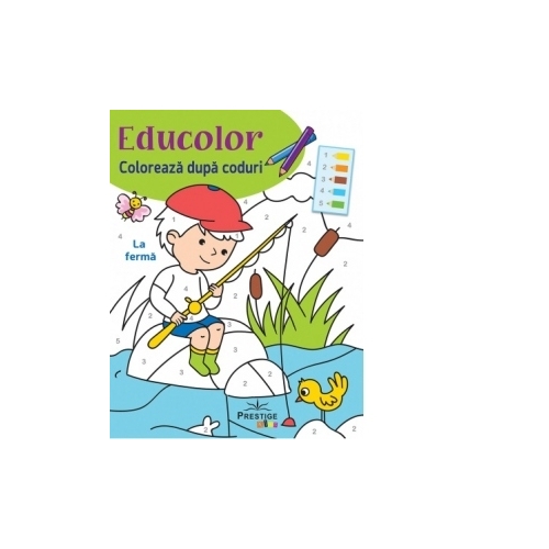 Coloreaza dupa Coduri. La Ferma - Cecile Marbehant