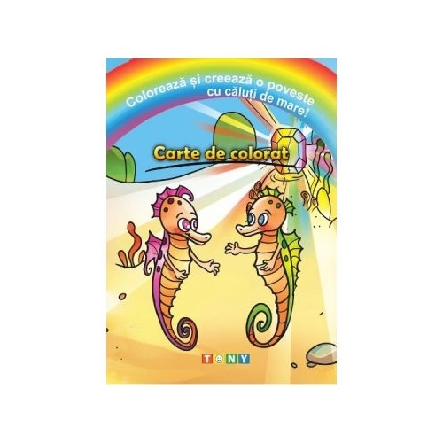 Coloreaza si creeaza o poveste cu caluti de mare!, editura Ars Libri