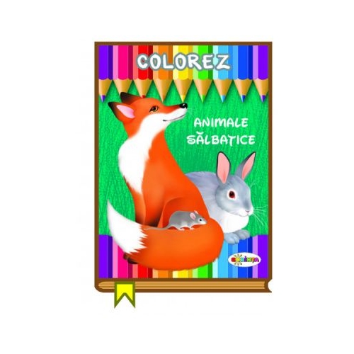 Colorez. Animale salbatice, editura Dorinta. Carte educativa cu povesti pentru copii.