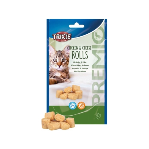 Trixie Recompense Pentru Pisici, Premio, Rulouri Cu Pui Si Cascaval, 50 g, 42764